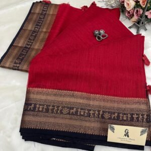 semi jute silk saree